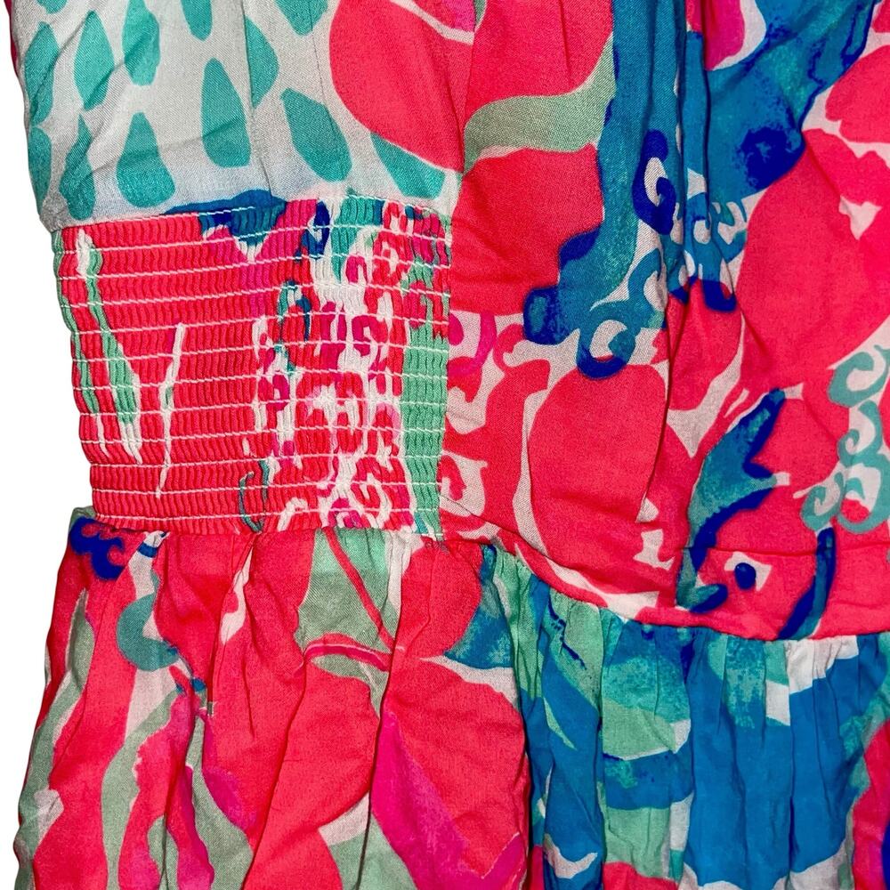 Lilly Pulitzer Mini Dress Christine Coral Reef So Jelly - Picture 4 of 9